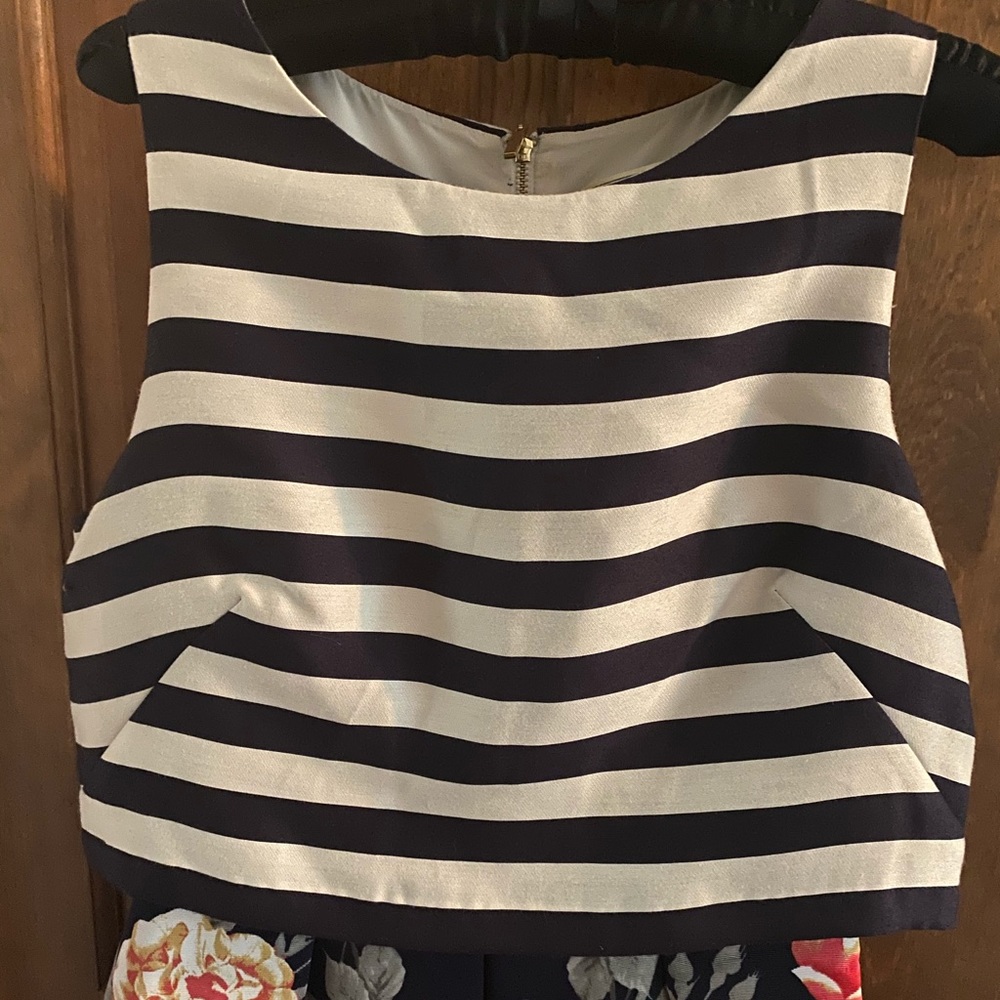 Striped and floral Anthropologie dress - Picture 4 of 7
